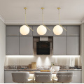 Zhongshan pendant lights gold metal dinning room hanging glass balls chandelier